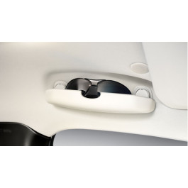 Auto zonnebrilhouder, voor Volvo XC40 XC60 XC90 S60 S90 V60 V90 zonneklep brilhouder lederen bril opbergdoos ticketkaartclip,A