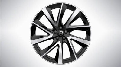 Aluminium velgenset "5-dubbelspaaks Tech Black Diamond Cut" 9 x 21", incl. T8