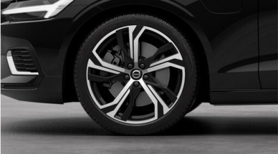 Aluminum rim set "5-Tripples spoke Black Diamond Cut" 8 x 19"