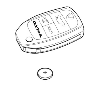 Batterij Afstandsbediening, Transpondersleutel Volvo