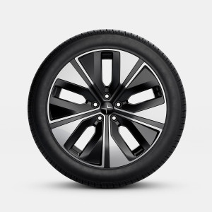 Winterwielen, 5 Spoke Black Diamond Cut 19", Polestar 2, excl. Performance Pack