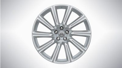 Aluminium velgenset "10-spaaks Silver Diamond Cut" 9 x 20", incl. T8
