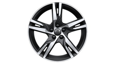 Aluminium velgenset "5-dubbelspaaks Matt Black Diamond Cut" 7,5 x 18"
