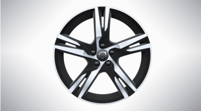 Aluminium velgenset "5-dubbelspaaks Matt Black Diamond Cut" 7,5 x 19”