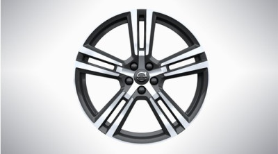 Aluminium velgenset "5-dubbelspaaks Tech Black Diamond Cut" 8 x 20”
