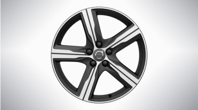 Aluminium velgenset "5-spaaks Matt Black Diamond Cut" 8,5 x 19"