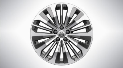 Aluminium velgenset "5-trippelspaaks Graphite Diamond Cut" 8 x 18"