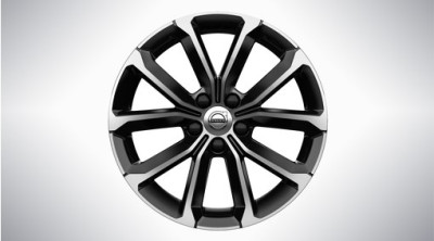 Aluminium velgenset "5-V-Spaaks Black Diamond" 7 x 17"
