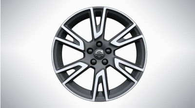 Aluminium velgenset "6-dubbelspaaks Tech Black matt Diamond Cut" 7,5 x 19"