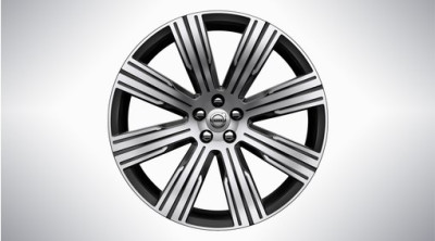 Aluminium velgenset "8-multispaaks Black Diamond Cut" 9 x 21", incl. T8