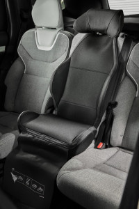 Padded upholstery for integrated booster seat, Volvo