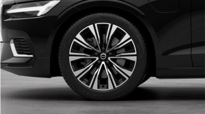 Complete wheels, winter 18" 5-Multi Spoke Black Diamond Cut, incl. Twin Engine, Volvo S60, V60