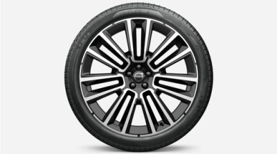 Complete wheels, winter "7-double-spoke Black Diamond Cut" 9 x 22", incl. Twin Engine, Volvo XC90