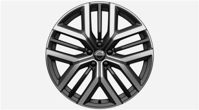 Complete wheels, winter "5 Y-Spoke Matt Black Diamond Cut" 22", Volvo EX60