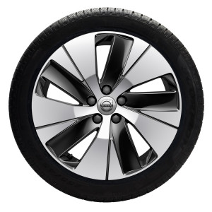 Complete wielen, winter "5-spaaks Black Diamond Cut" 7,5 x 18"