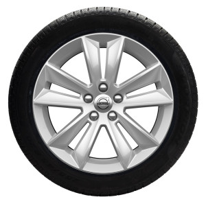 Complete wielen, winter "5-dubbelspaaks Silver" 7 x 17"