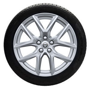 Complete wielen, winter "5-Y-spaaks Silver" 7,5 x 18", incl. Twin Engine