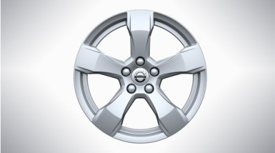 Aluminium velgenset "5-spaaks Silver" 7,5 x 17”