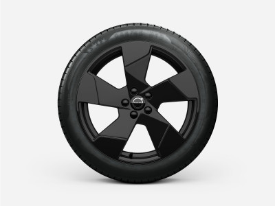 Complete wheels, winter "5-spoke Glossy Black" 19", Volvo EX30